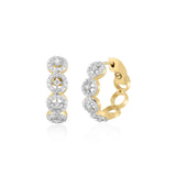 Circled Charm Diamond Earrings