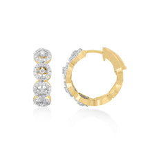 Load image into Gallery viewer, Circled Charm Diamond Earrings
