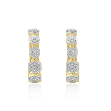Load image into Gallery viewer, Circled Ecliptic Diamond Earrings
