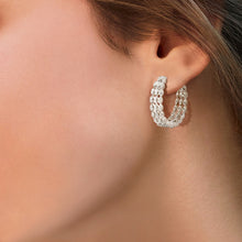 Load image into Gallery viewer, Circled Complete Diamond Earrings
