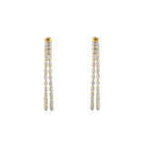 Circled Concentric Diamond Earrings