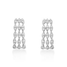 Load image into Gallery viewer, Circled Clincher Diamond Earrings

