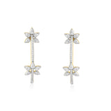 Circled Links Diamond Earrings
