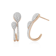 Load image into Gallery viewer, Circled Shooting Star Diamond Earrings

