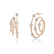 Load image into Gallery viewer, Circled Labyrinth Diamond Earrings
