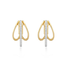 Load image into Gallery viewer, Circled Spheres Diamond Earrings
