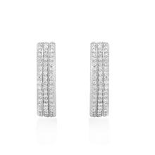 Load image into Gallery viewer, Circled Roundel Diamond Earrings
