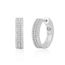 Load image into Gallery viewer, Circled Roundel Diamond Earrings
