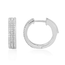 Load image into Gallery viewer, Circled Roundel Diamond Earrings
