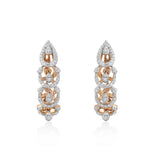 Circled Entwined Diamond Earrings