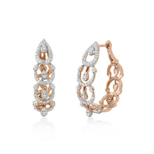 Load image into Gallery viewer, Circled Entwined Diamond Earrings
