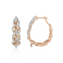 Load image into Gallery viewer, Circled Entwined Diamond Earrings
