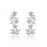 Circled Crown Diamond Earrings