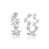 Circled Crown Diamond Earrings