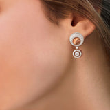 One Circlet Diamond Earrings