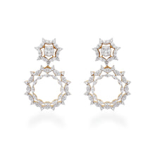 Load image into Gallery viewer, One Sunflare Diamond Earrings
