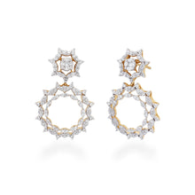 Load image into Gallery viewer, One Sunflare Diamond Earrings
