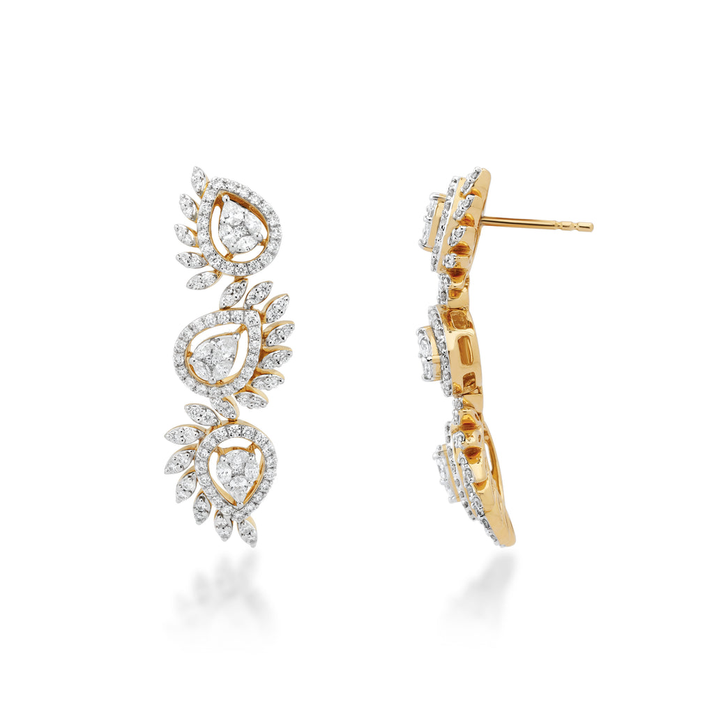 One Lustrous Diamond Earrings