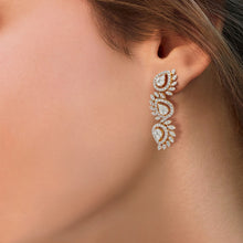 Load image into Gallery viewer, One Lustrous Diamond Earrings
