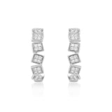 Circled Tiled Diamond Earrings