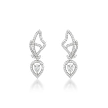 Load image into Gallery viewer, One Winged Diamond Earrings
