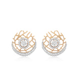 One Cateye Diamond Earrings
