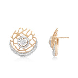 One Cateye Diamond Earrings