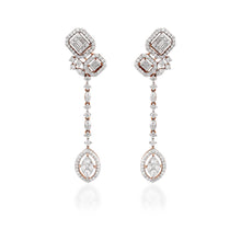 Load image into Gallery viewer, One Teardrop Diamond Earrings
