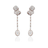One Teardrop Diamond Earrings