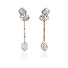 Load image into Gallery viewer, One Teardrop Diamond Earrings
