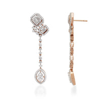 Load image into Gallery viewer, One Teardrop Diamond Earrings
