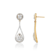 Load image into Gallery viewer, One Dewdrop Diamond Earrings
