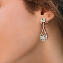 Load image into Gallery viewer, One Dewdrop Diamond Earrings
