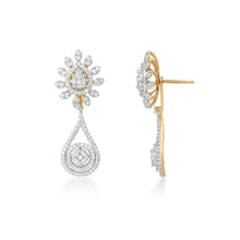Load image into Gallery viewer, One Flare Diamond Earrings

