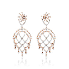 Load image into Gallery viewer, Freeflowing Swivel Diamond Earrings
