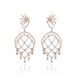 Freeflowing Swivel Diamond Earrings
