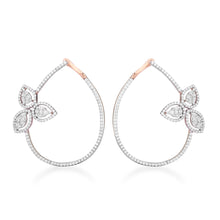 Load image into Gallery viewer, One Petals Diamond Earrings*
