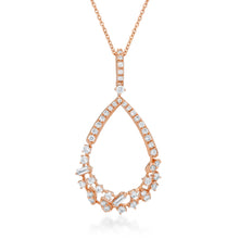 Load image into Gallery viewer, Scatter Waltz Pear-Drop Diamond Pendant
