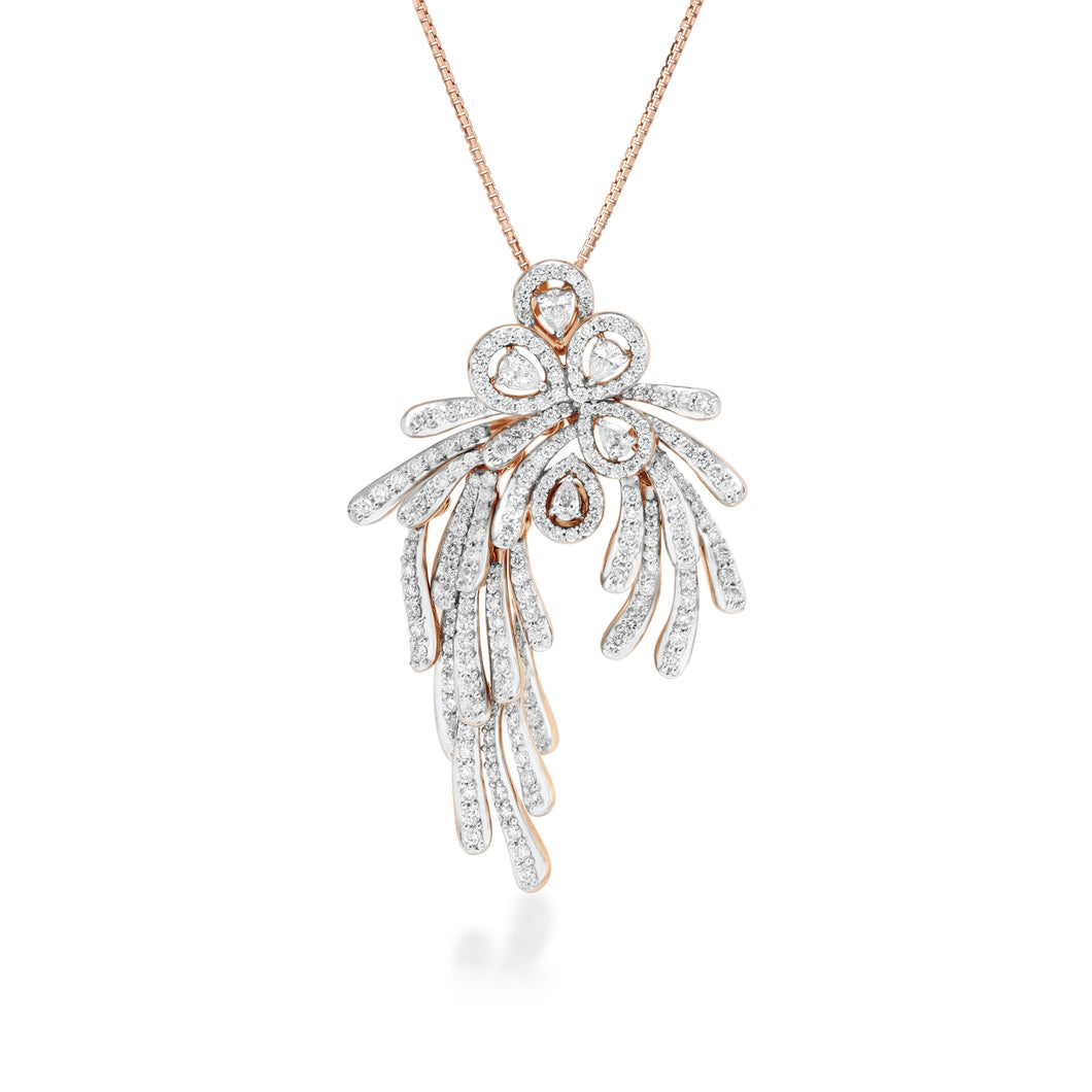 Skyward Bound Humming Bird Diamond Pendant