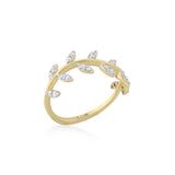 Feuille Diamond Ring