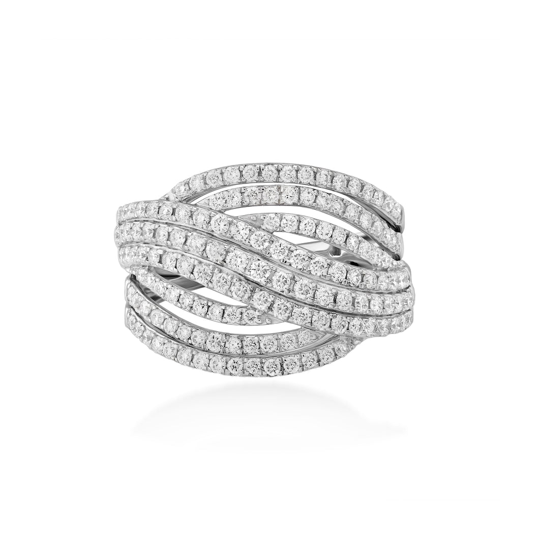 Woven Diamond Ring