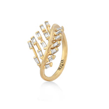 Load image into Gallery viewer, Scatter Waltz Chevron Diamond Ring
