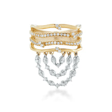 Load image into Gallery viewer, Freeflowing Garnet Diamond Ring*
