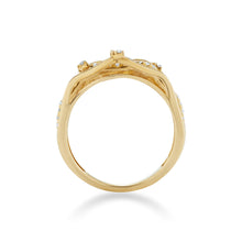 Load image into Gallery viewer, Freeflowing Garnet Diamond Ring*
