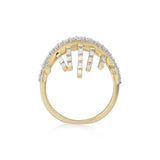 Freeflowing Rays Diamond Ring