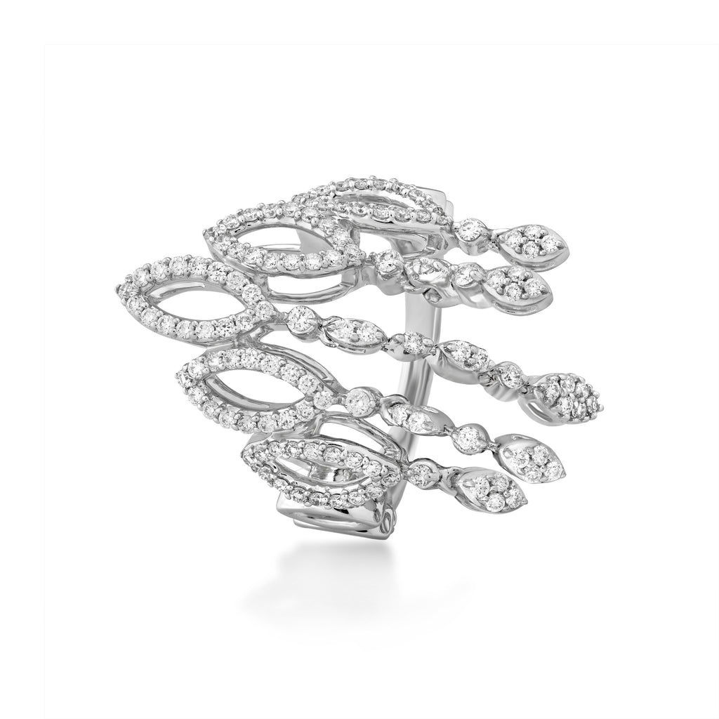 Freeflowing Drizzle Diamond Ring – Irasva